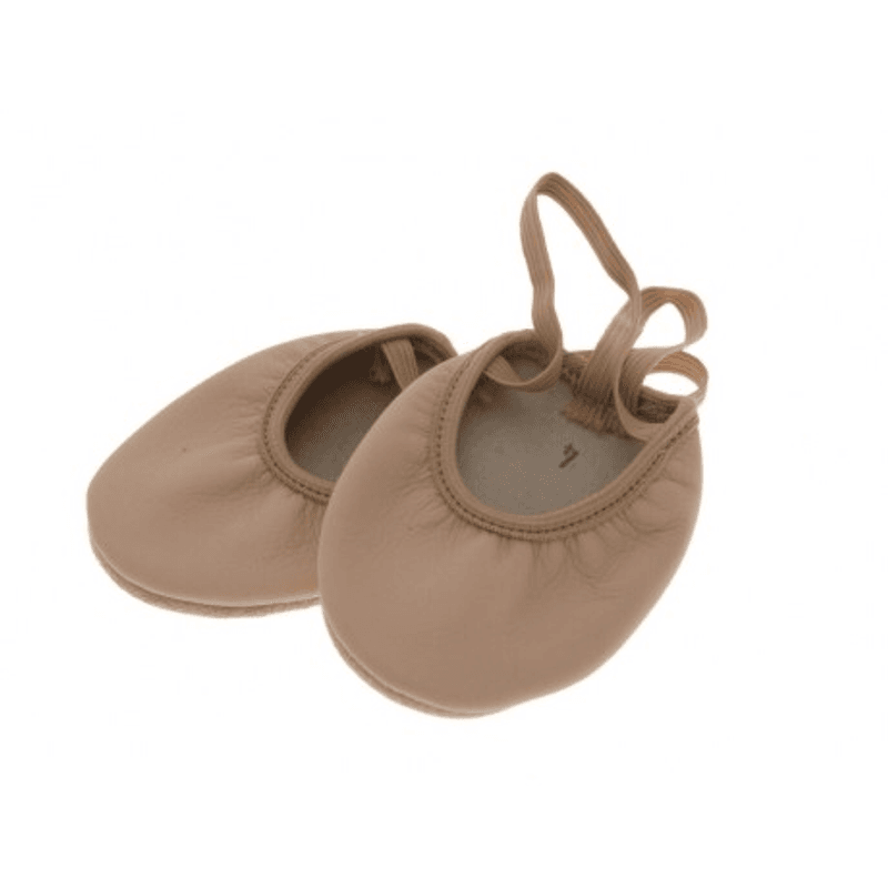 Tåhette beige  i skinn